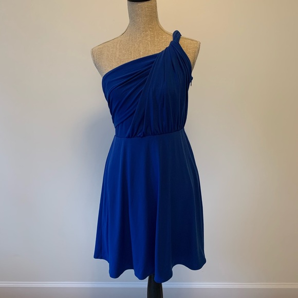 Blue One Shoulder Formal Dress - Picture 1 of 3